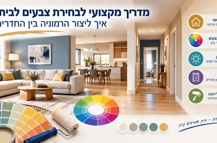מדריך מקצועי לבחירת צבעים לבית: איך ליצור הרמוניה בין החדרים